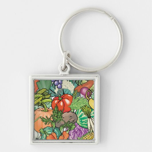 Vegetable Gardener Sleutelhanger (Voorkant)