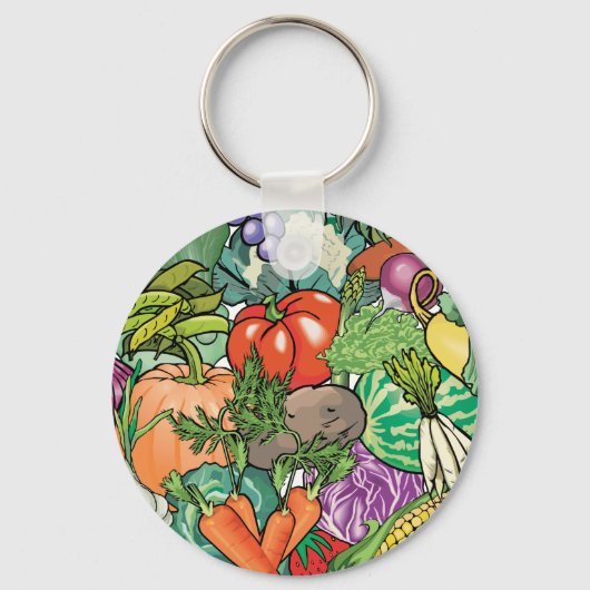 Vegetable Gardener Sleutelhanger (Voorkant)