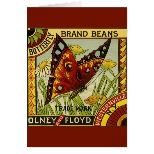  "Vegetable Label Art", "Butterfly Brand Bans" (Voorkant)