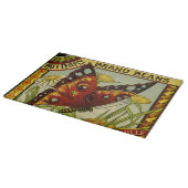  "Vegetable Label Art", "Butterfly Brand Bans" Snijplank (Hoek)