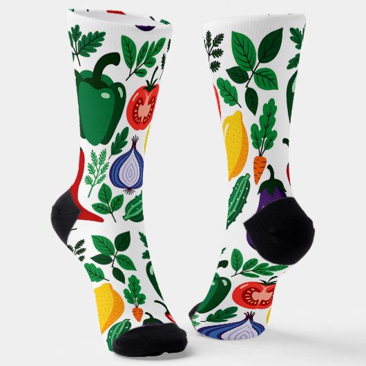 Vegetable pattern sokken (Gebogen)
