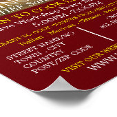 Vegetable Selection, Cooking Classes Adverteren Poster (Hoek)