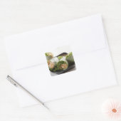Vegetable Spring Rolls Vierkante Sticker (Envelop)