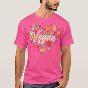 Vegetable Vegan Heart T-shirt