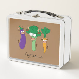 Vegetables Bulls Cute Kinder Cartoon
