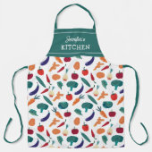 Vegetables Custom Kitchen Unisex Schort (Voorkant)