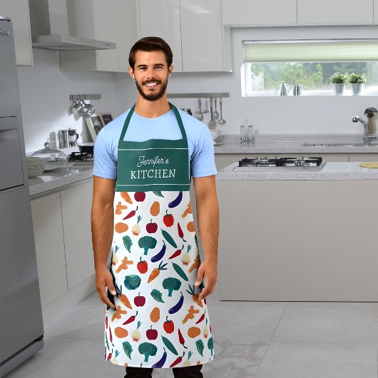 Vegetables Custom Kitchen Unisex Schort