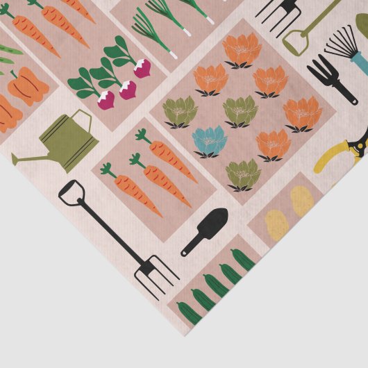Vegetables Garden-weefselpapier Tissuepapier (Detail)