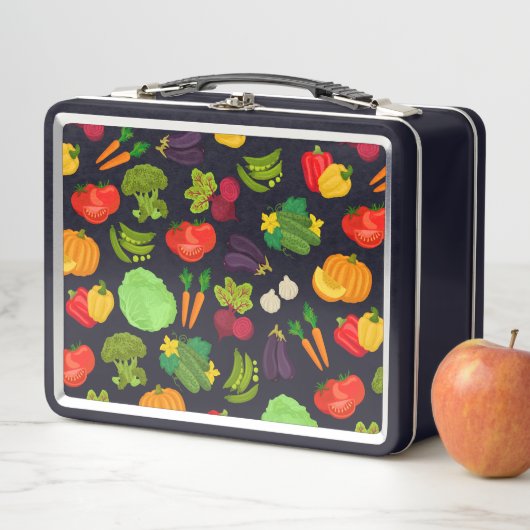 Vegetables Seamless Vegan Pattern (In situ)