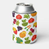 Vegetables Seamless Vegan Pattern Blikjeskoeler (Blikje Achterkant)