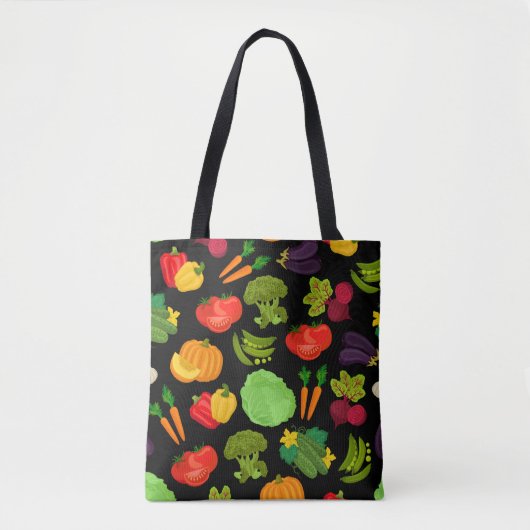 Vegetables Seamless Vegan Pattern Draagtas (Voorkant)
