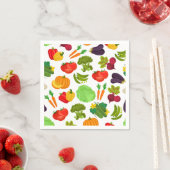 Vegetables Seamless Vegan Pattern Servet (Insitu)