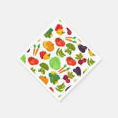 Vegetables Seamless Vegan Pattern Servet (Hoek)