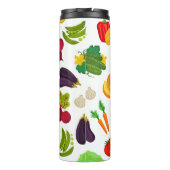 Vegetables Seamless Vegan Pattern Thermosbeker (Achterkant)