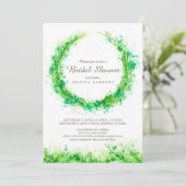 Végétal aquarelle herbe nuptiale invitations (Debout devant)