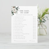 Végétal D'Hiver Floral Où Étaient-Ils Carte De Jeu (Debout devant)