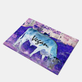 Végétalien. Tapis de porte (Incliné)