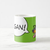 VÉGÉTALIEN ! Tasse de dobermann de hippie de chien (Centre)