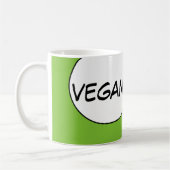 VÉGÉTALIEN ! Tasse de dobermann de hippie de chien (Gauche)