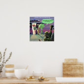 Végétaliens à l'état gazeux Affiche drôle (Cuisine)