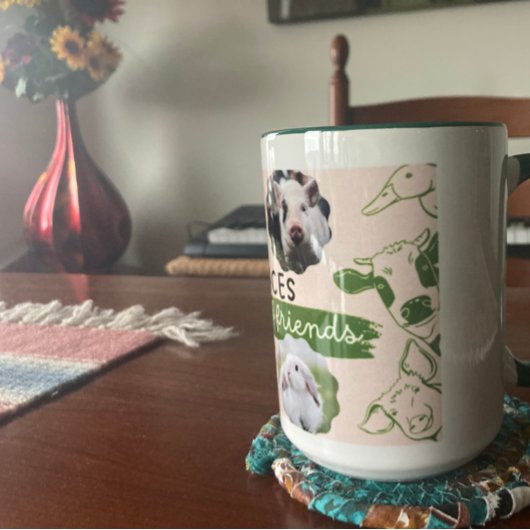 Végétan Visages d'amis Café Mug