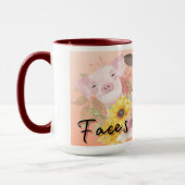 Végétan Visages d'amis Café Mug (Gauche)