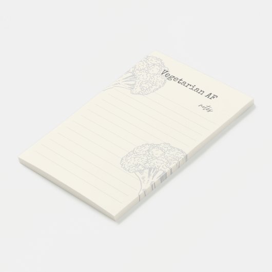Vegetarian AF-blocnote Post-it® Notes (Schuin)