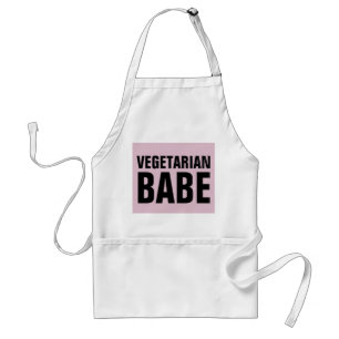 VEGETARIAN BABE LADIES Kitchen Schorten