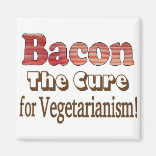 Vegetarian Bacon Magneet