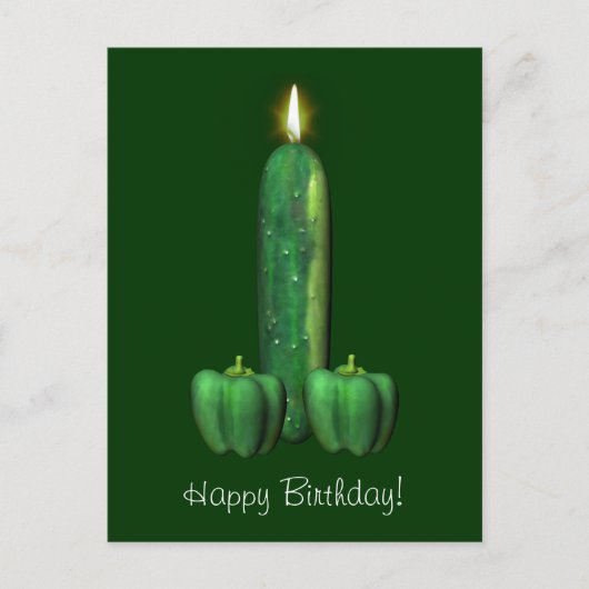 Vegetarian Birthday Cake Briefkaart (Voorkant)