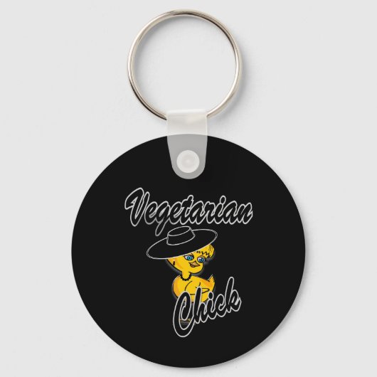 Vegetarian Chick #4 Sleutelhanger (Voorkant)