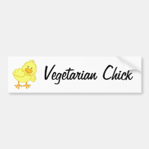 Vegetarian Chick Bumpersticker
