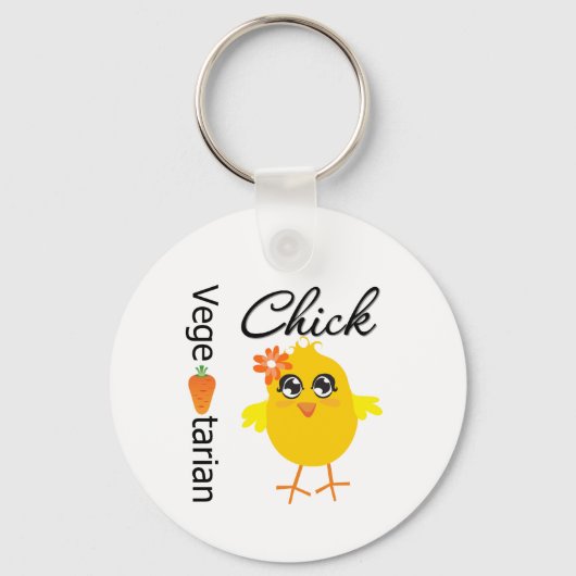 Vegetarian Chick Sleutelhanger (Voorkant)