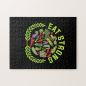 Vegetarian Eat Strand Legpuzzel (Horizontaal)