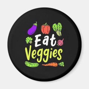 Vegetarian Eat Veggies Magneet