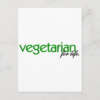 Vegetarian for Life Briefkaart