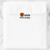 Vegetarian Friendly Ronde Sticker (Tas)