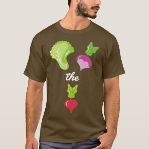 Vegetarian Gift laat ons de Beat Vegan Love omdraa T-shirt
