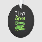 Vegetarian I love Green Bans Ornament (voorkant)