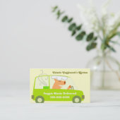 Vegetarian Meal Delivery Business Visitekaartje (Staand voorkant)