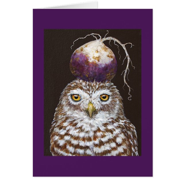 Vegetarian Owl card (Voorkant)