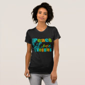 Vegetarian Peace Love Veggies T-shirt (Voorkant volledig)