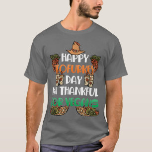 Vegetarian Thanksgiving Vegan Plant Tofu Lover T-shirt