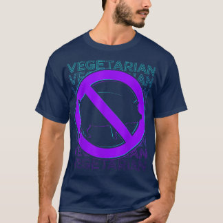 Vegetarian Vegan Veganism Retro T-shirt