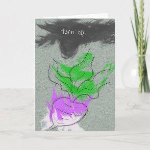 Vegetarian verjaardagskaartje pun grapje vegan kaart