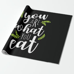 Vegetarie je bent wat je eet cadeaupapier
