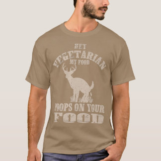 Vegetarie mijn voedselbont op je eten. t-shirt