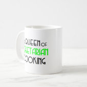 vegetariële kookkoningin koffiemok (Voorkant links)