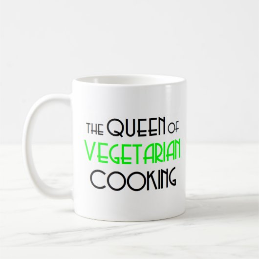 vegetariële kookkoningin koffiemok (Links)