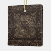 Végétarienne - Ornement de boussole viking (Gauche)